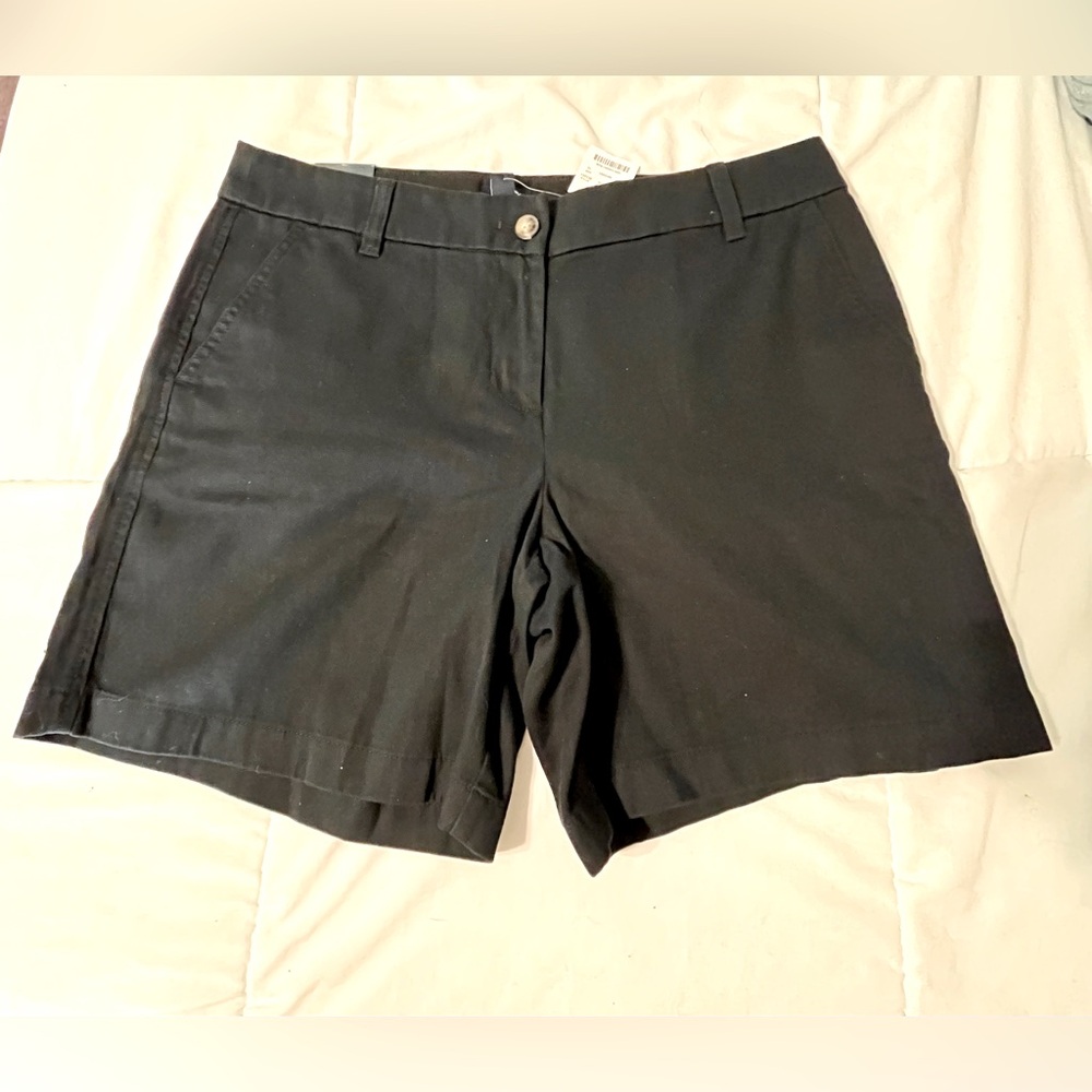 New J. Crew Factory Black Shorts Size 10